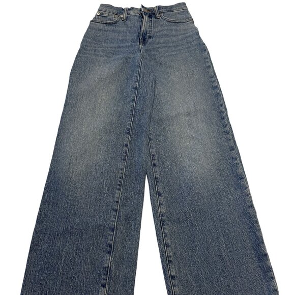Madewell The Perfect Vintage Light Wash Blue Denim Wide-Leg Jean Women's 23 - Picture 1 of 9